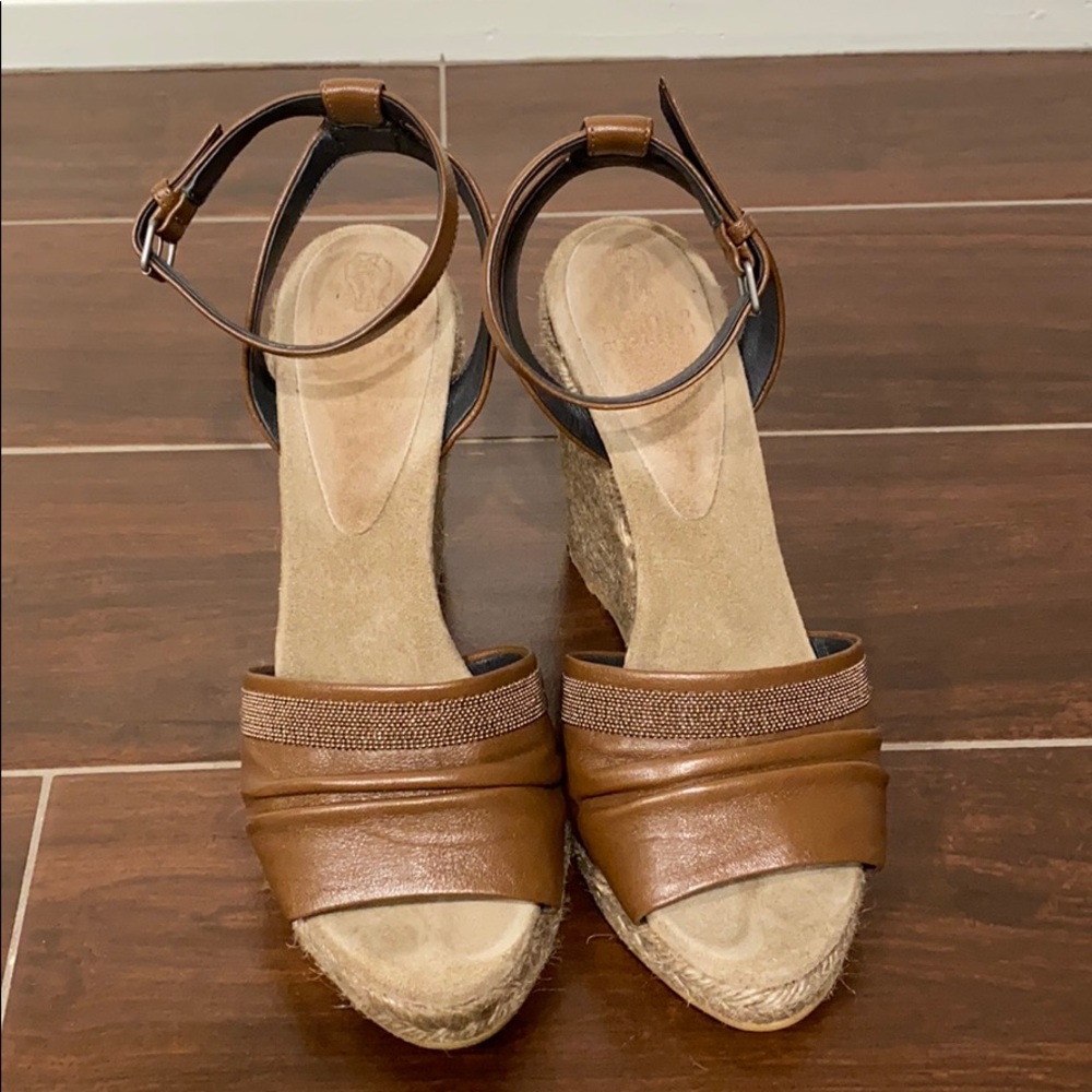 Brunello Cucinelli Brown Wedge
